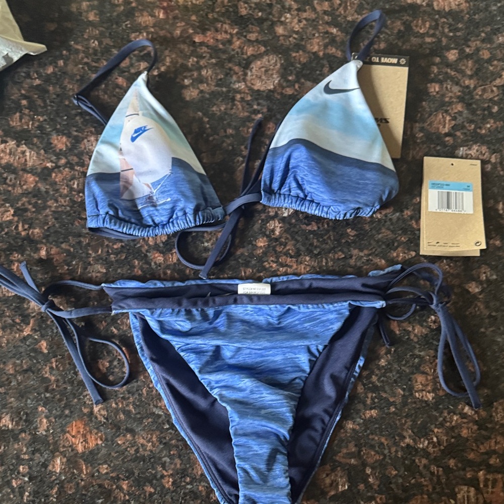 Nike Ocean Blue Bikini Set